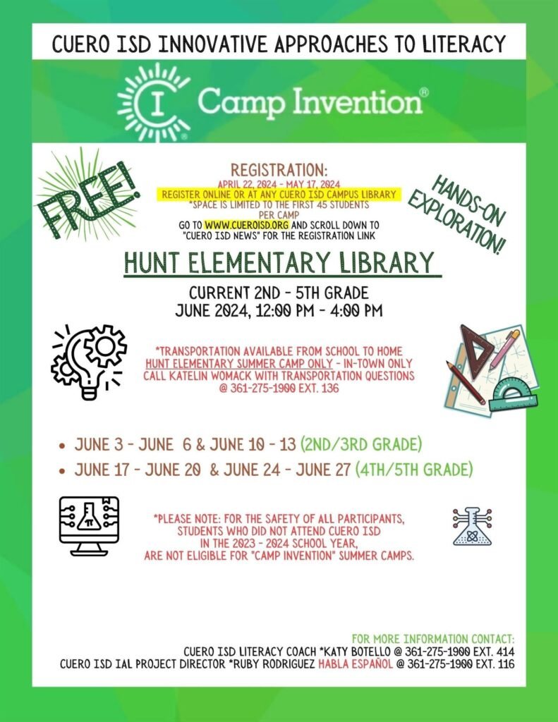 Camp Invention 2024 Igniting Creativity and Innovation Holding