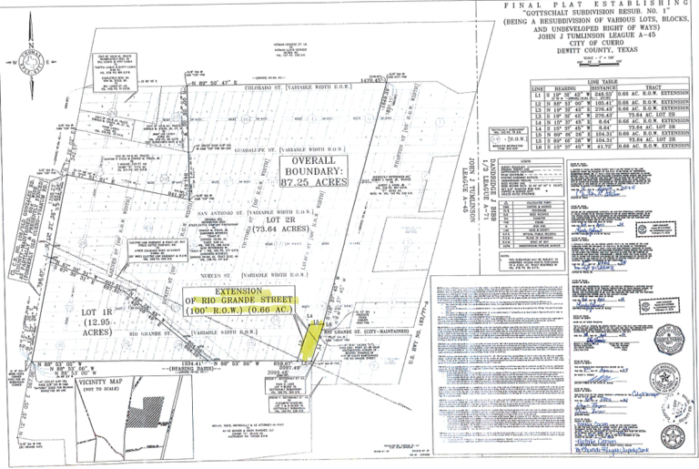 City of Cuero Announces Key Ordinances for Zone Changes and Right of Way Dedication