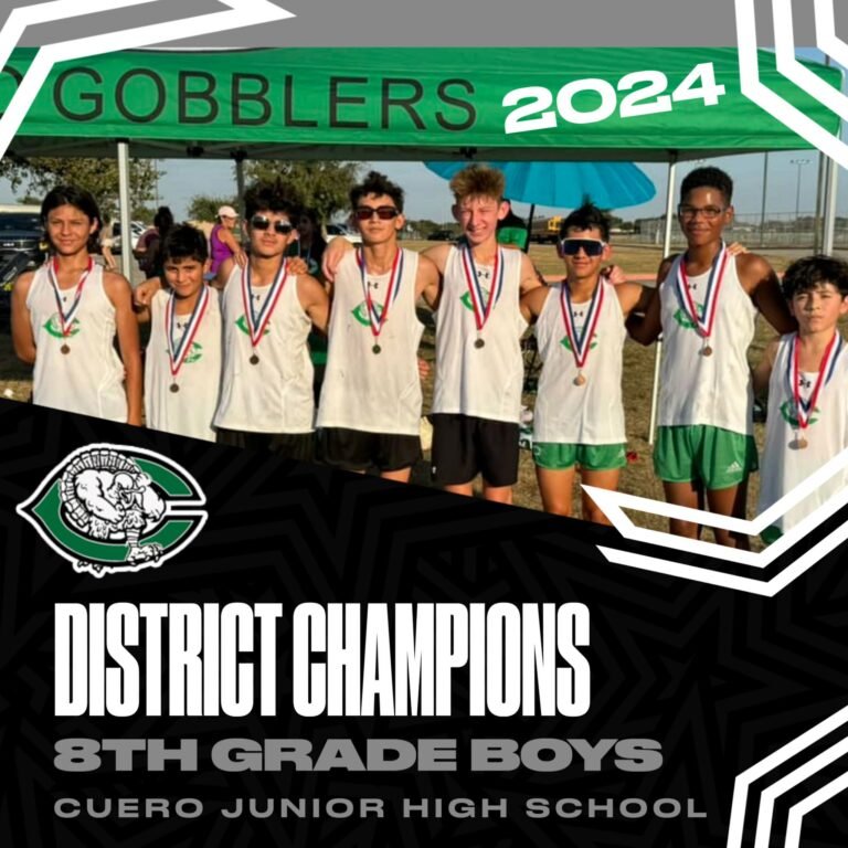Cuero Jr. High 8th Grade Boys Make District Champions