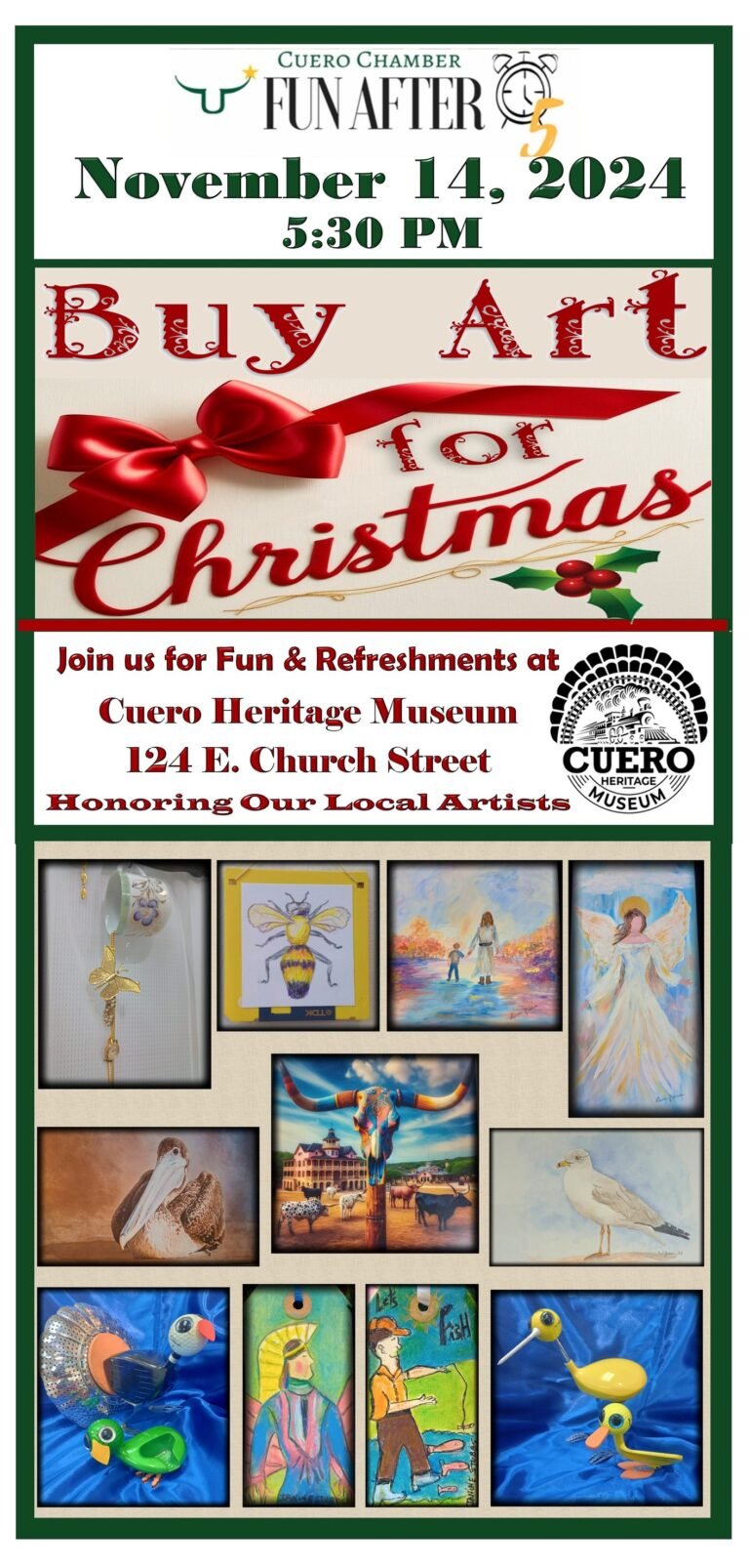 Celebrate Local Art at Cuero Heritage Museum’s Upcoming Event