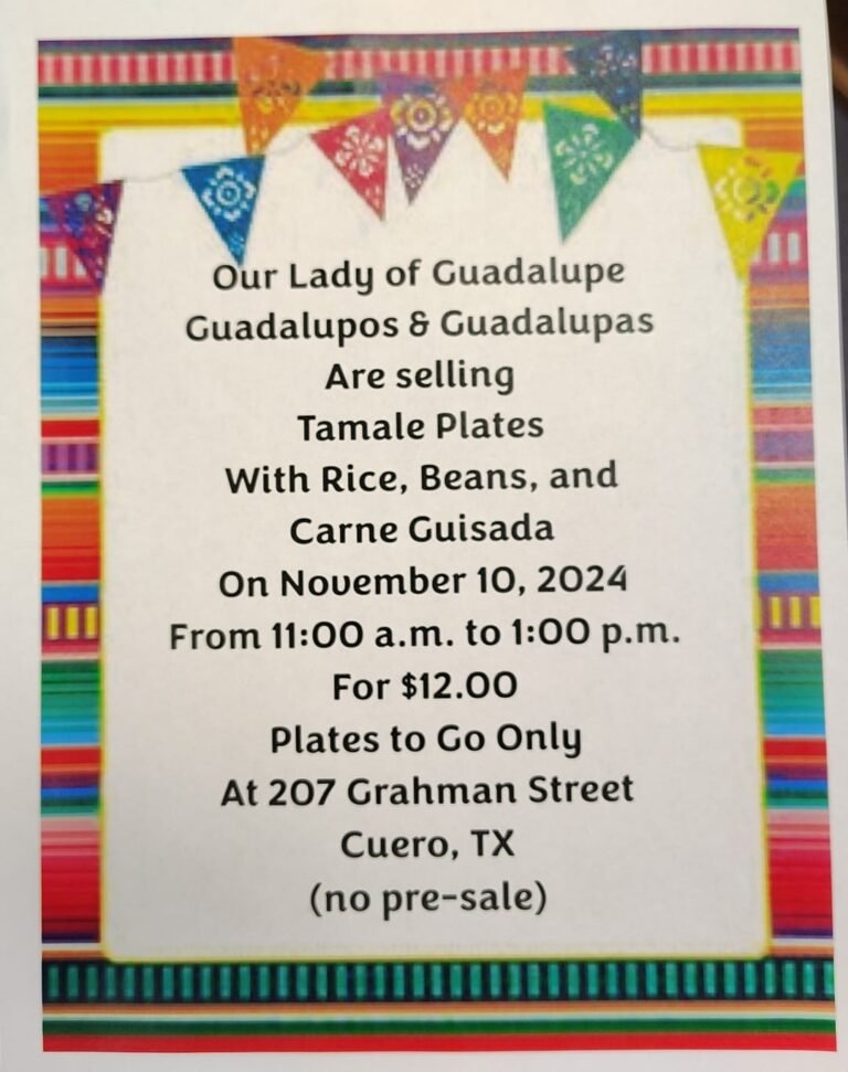 OLG Tamale Plate Fundraisers