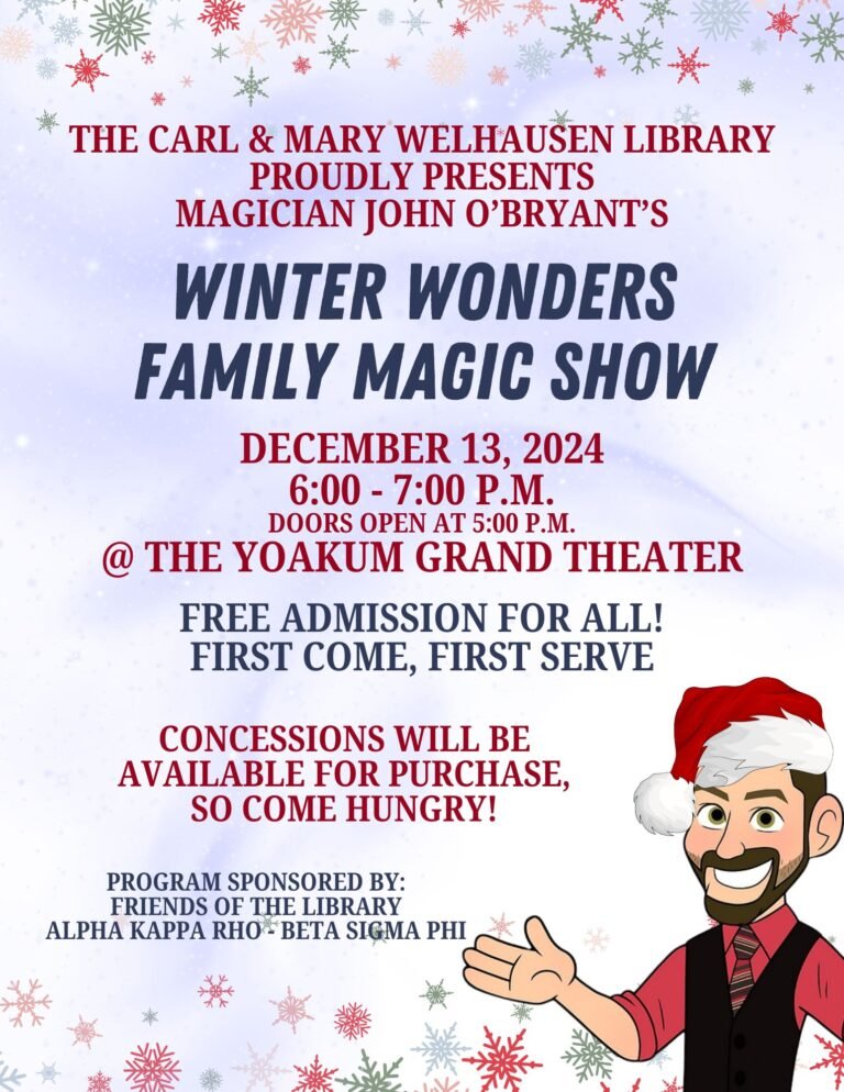 Winter Wonders Family Magic Show at Yoakum Grand Theater