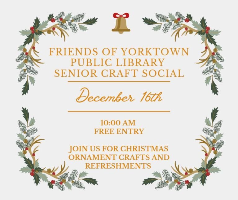 Yorktown Senior Craft Social Dec. 16, 2024