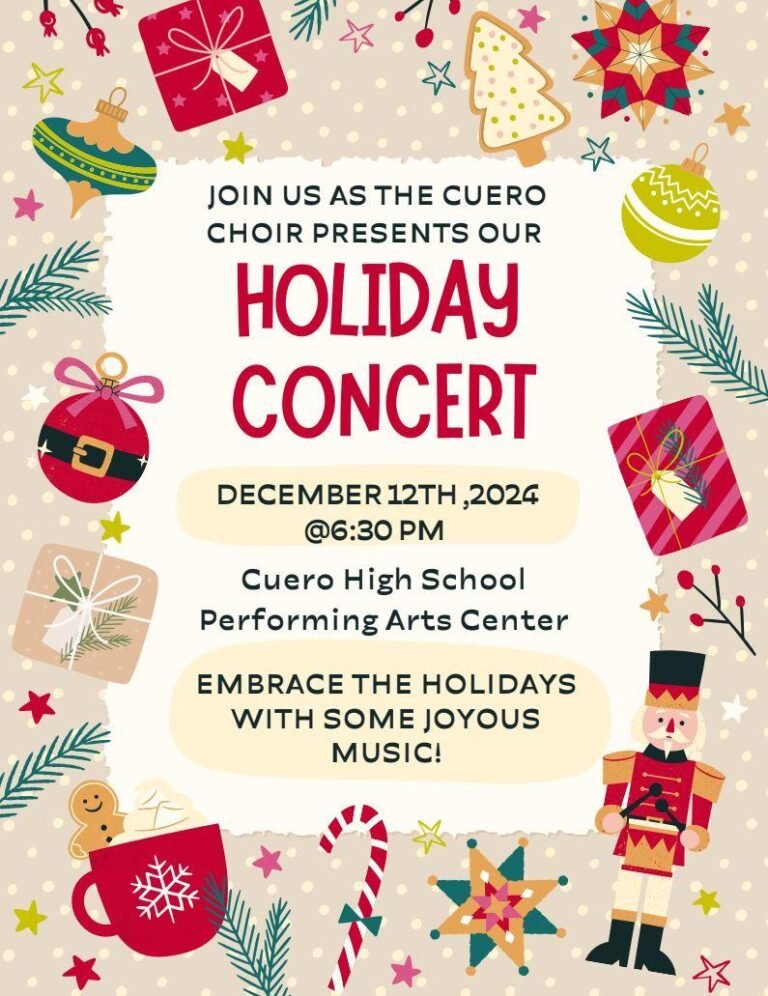 Holiday Concert @ Cuero High School PAC Dec 12, 2024