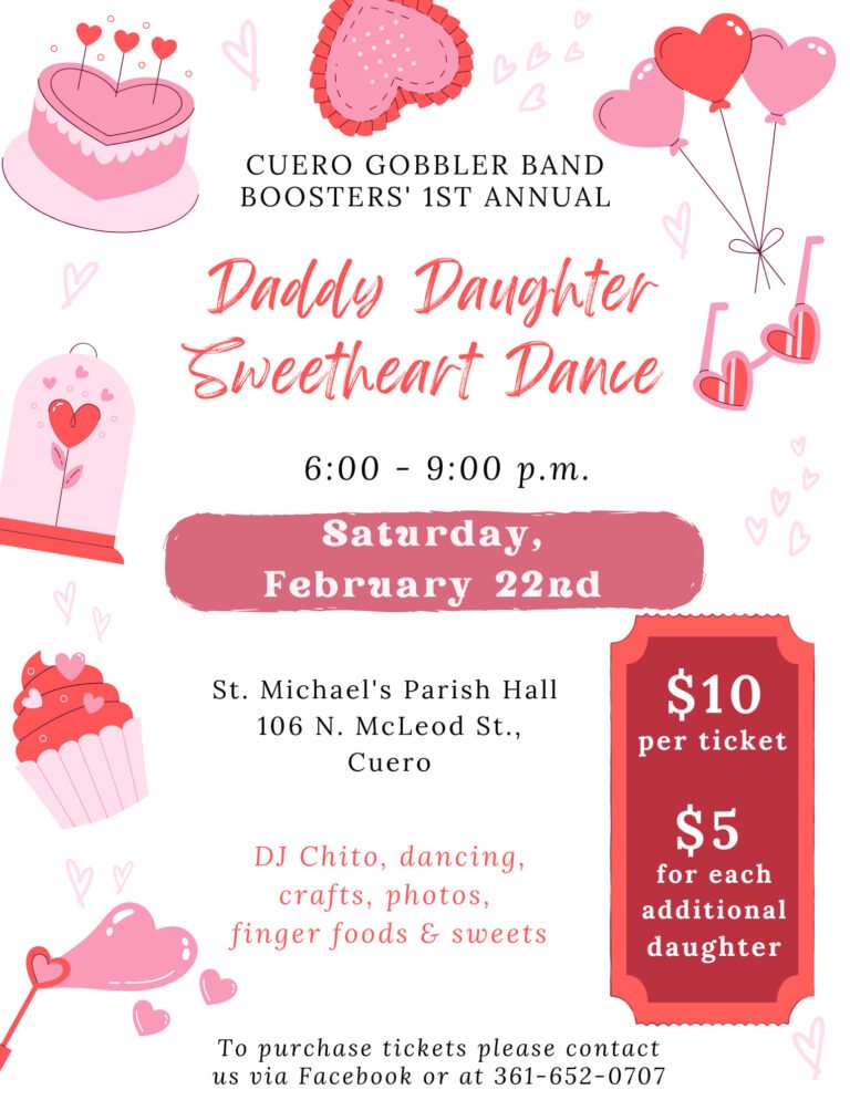 CISD Gobbler Band Boosters’ 1st Annual Father & Daughter Sweetheart Dance