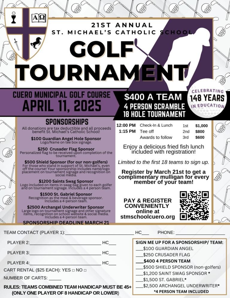 St. Michael’s Catholic School to Host 21st Annual Golf Tournament