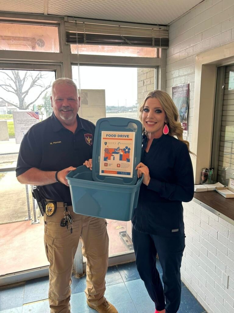 Yoakum Police Department Partners with Crown Hospice for Community Food Drive