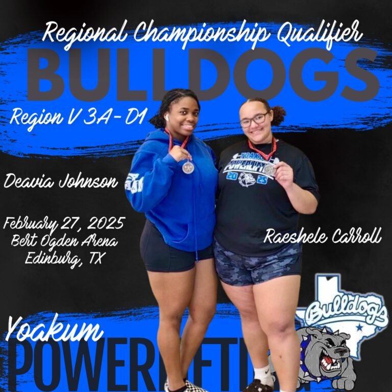 Yoakum Lady Bulldogs Ready to Dominate Regional Championship in Powerlifting