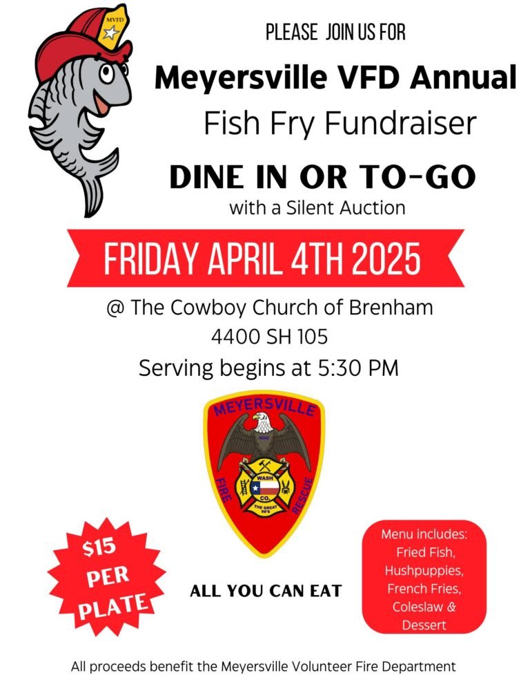 Meyersville VFD Annual Fish Fry Fundraiser