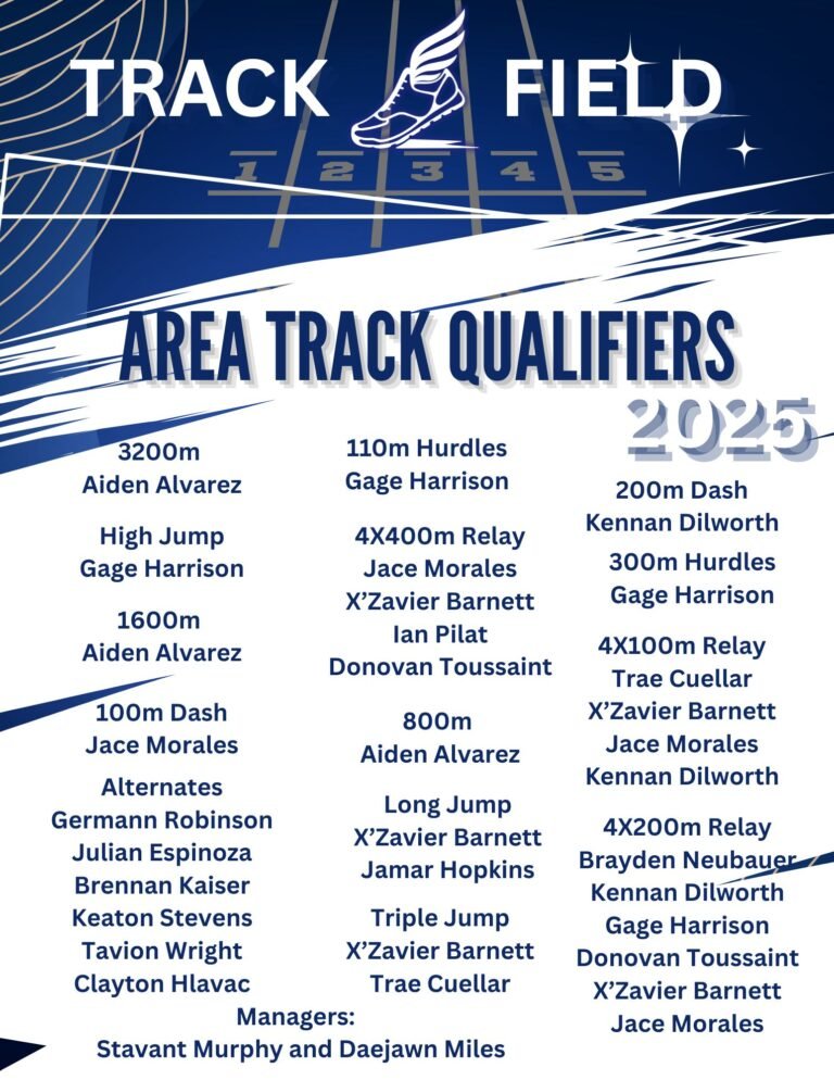 Bull Dog Booster Club Announces Track & Field Area Track Qualifiers