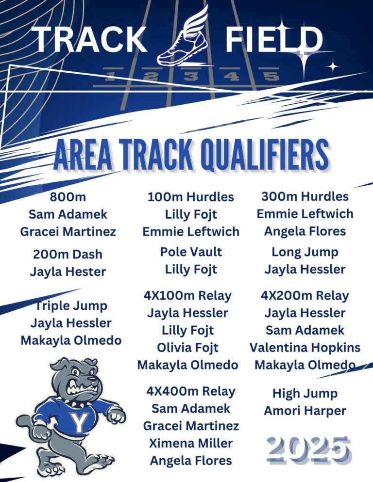 Bull Dog Booster Club Announces Track & Field Area Track Qualifiers