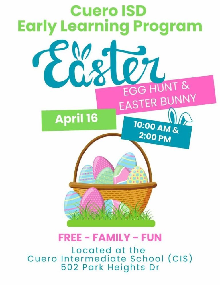 CUERO ISD EARLY LEARNING PROGRAM EASTER EGG HUNT & EASTER BUNNY