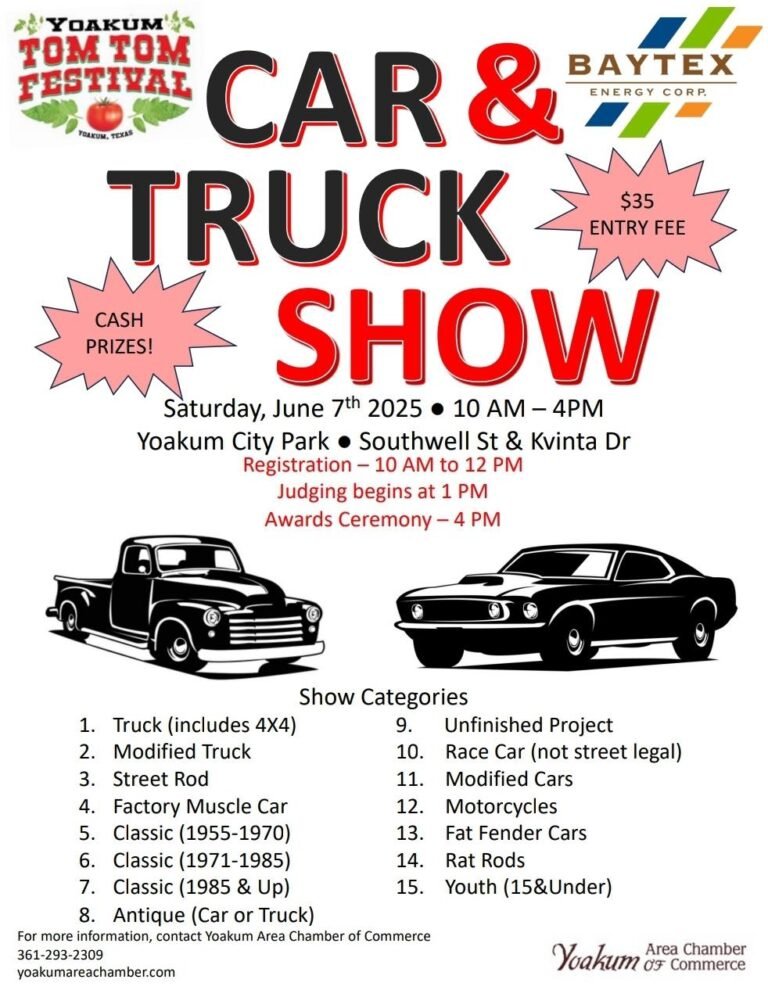 Car & Truck Show @Yoakum Tom Tom Festival