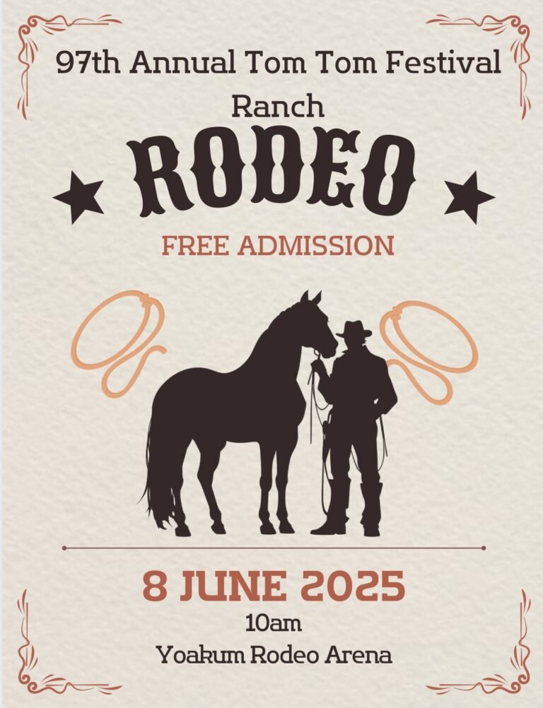 97th Annual Tom Tom Festival RANCH RODEO – FREE ADMISSION JUNE 8, 2025