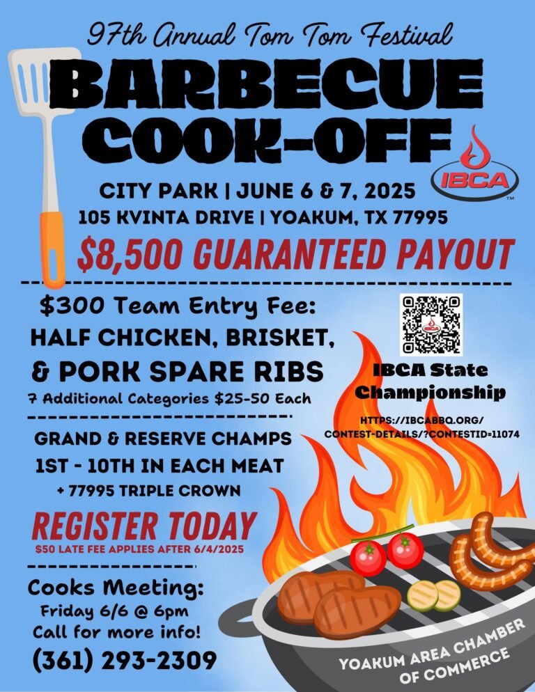 97th Annual Tom Tom Festival Barbecue Cook-Off June 6 & 7, 2025