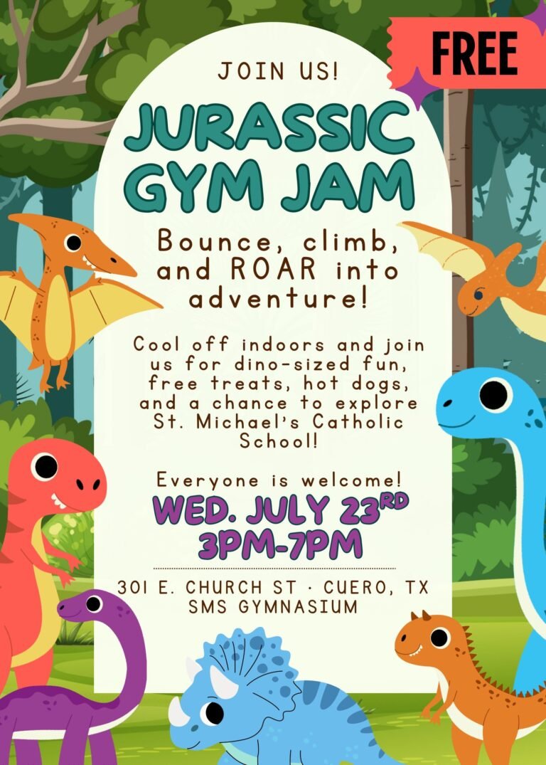 Join the Jurassic Adventure Headed to St. Michael’s Catholic School This July