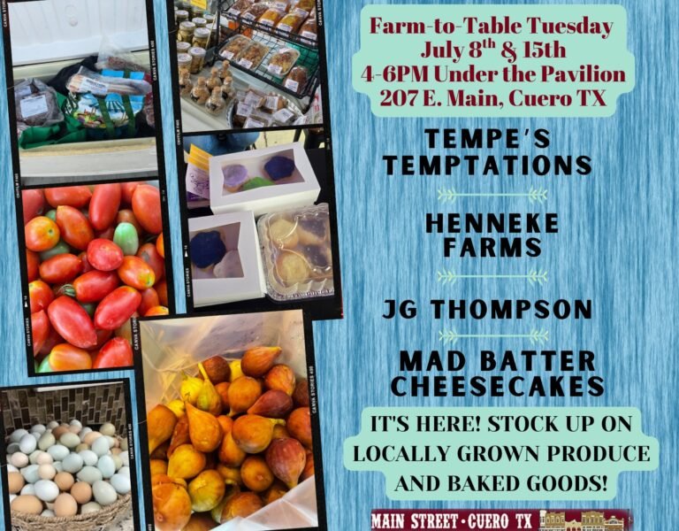 Fresh Finds and Friendly Faces: Cuero Farmers Market Returns to Downtown