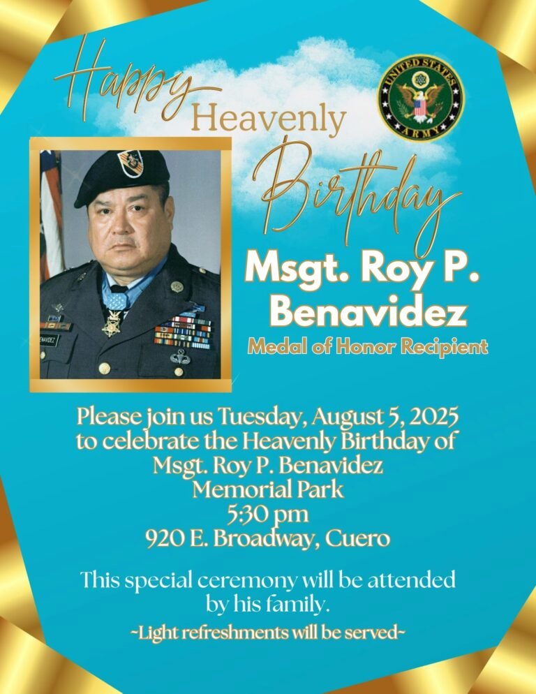 Remembering Valor: Honoring MSGT. Roy Benavidez’s Heavenly Birthday, August 5