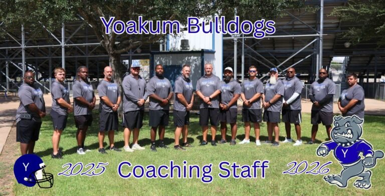 🐾 Meet the 2025–2026 Yoakum Bulldogs Coaching Staff