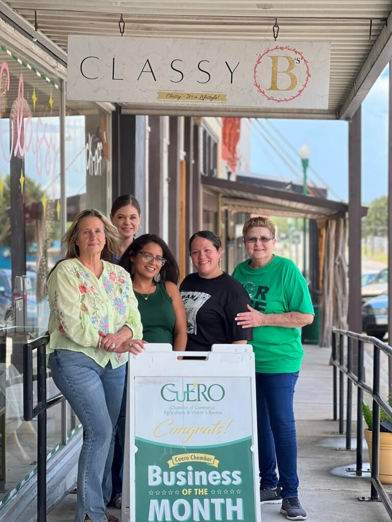 Classy B’s Named Cuero Chamber of Commerce Business of the Month