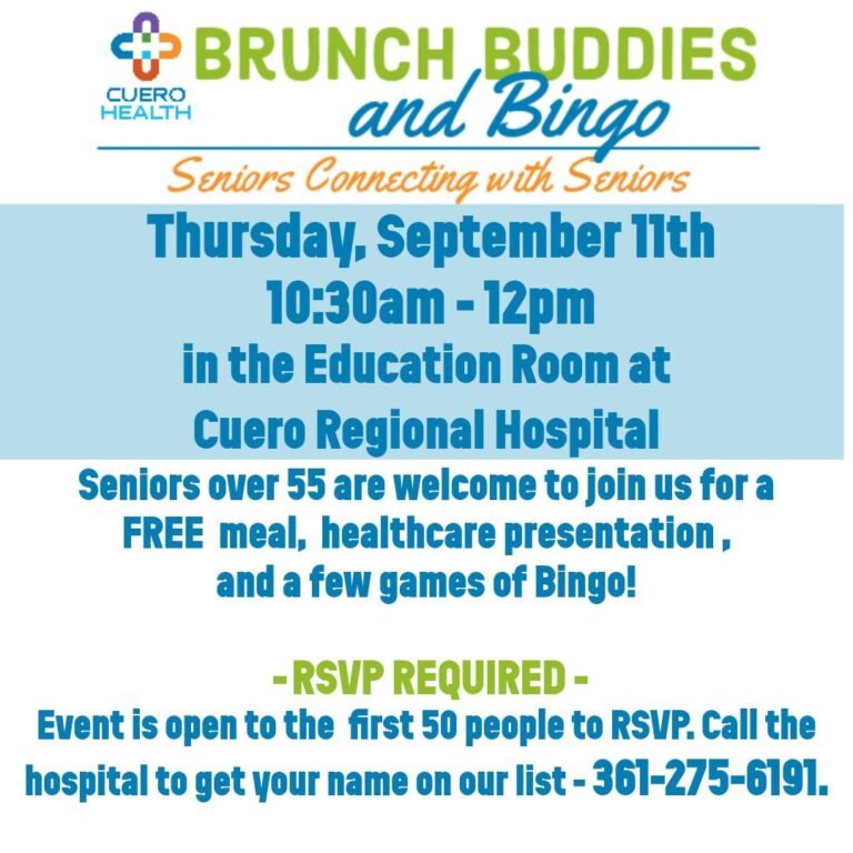 Brunch, Bingo, and Bonding: Cuero Seniors Invited to September Gathering