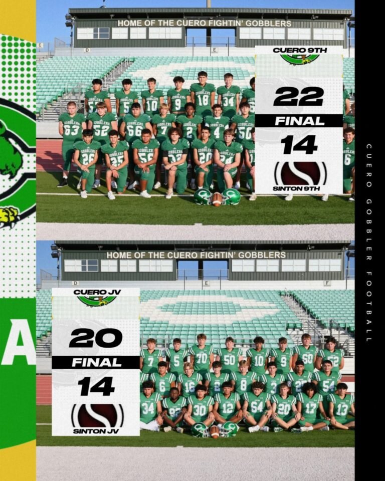 CUERO JV AND FRESHMEN TEAMS DELIVER BACK-TO-BACK THRILLERS IN SINTON