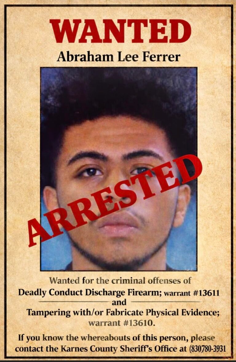 Wanted Suspect Turns Himself In to Karnes County Authorities