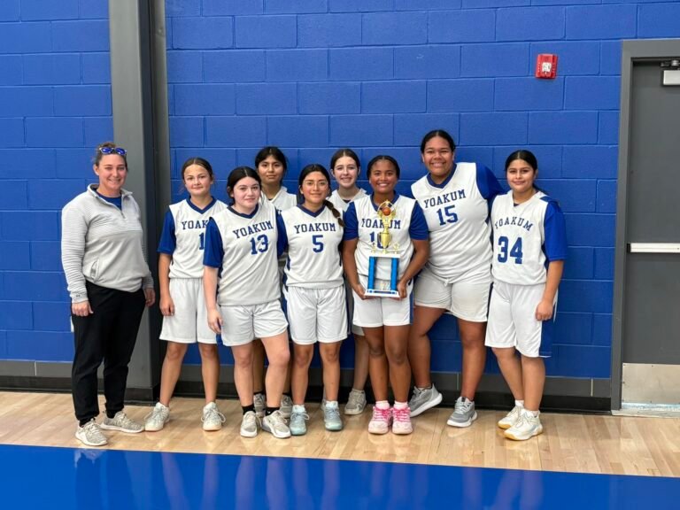 Yoakum 7A Lady Bullpups Capture First Place at Home Tournament