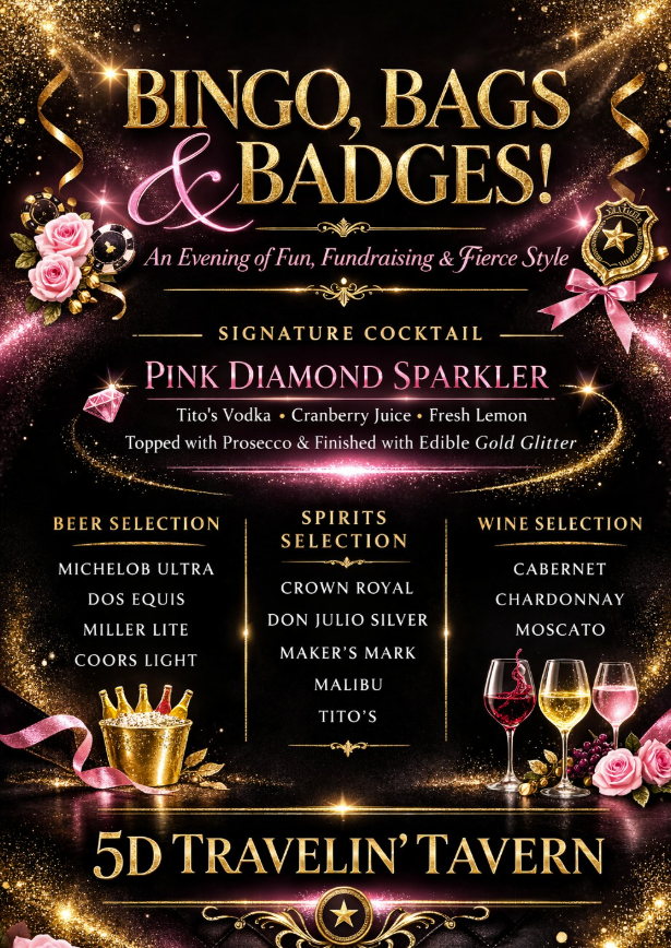 5D Travelin’ Tavern to Support “Bingo, Bags & Badges” FUNdraiser Benefiting Norma’s House