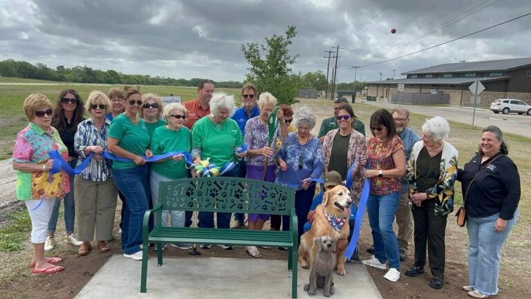 Cuero Community Honors Legacy of Emily Davis With Bench and Statue Dedication