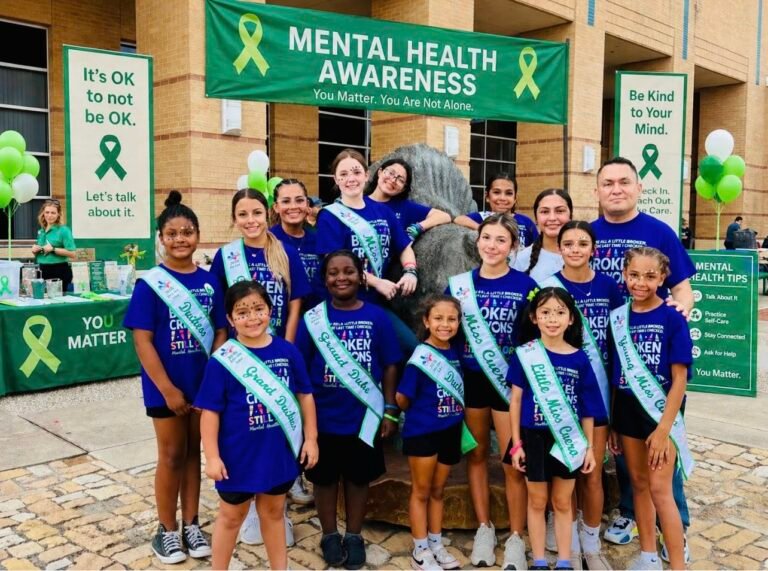2026 Miss Cuero and Court Join Community for Mental Health Awareness Walk