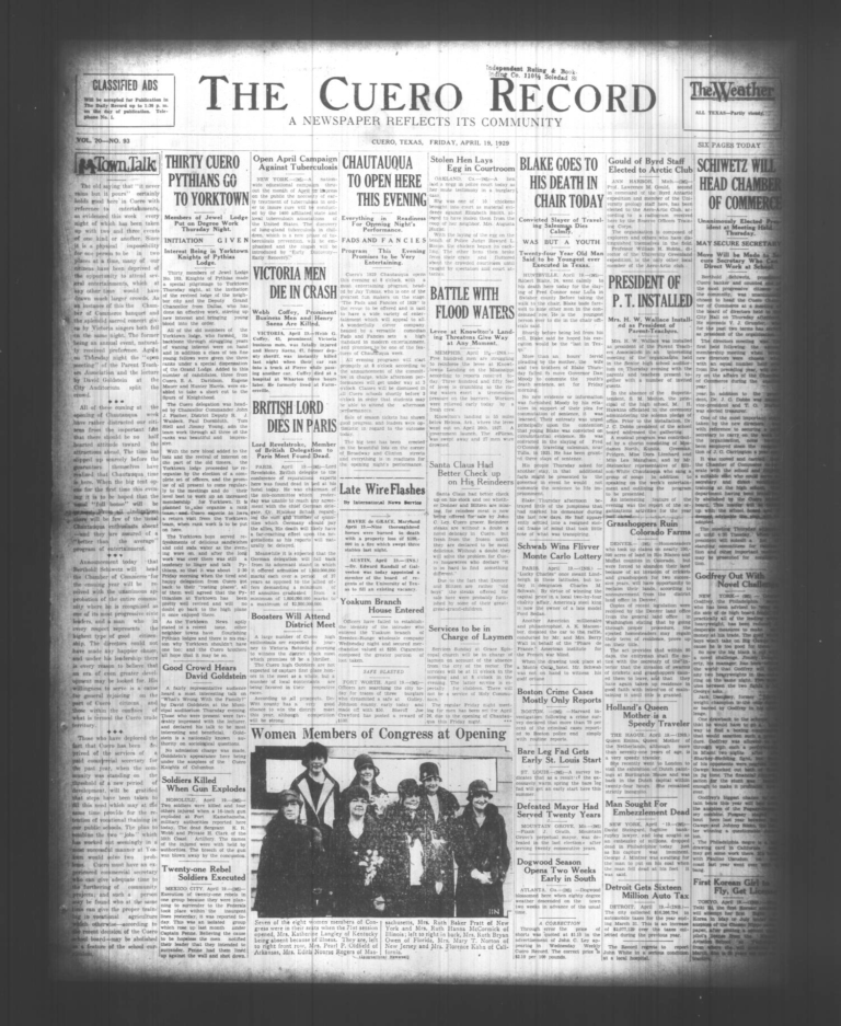 Digitized Cuero Record Archives Offer Glimpse Into Early Local History