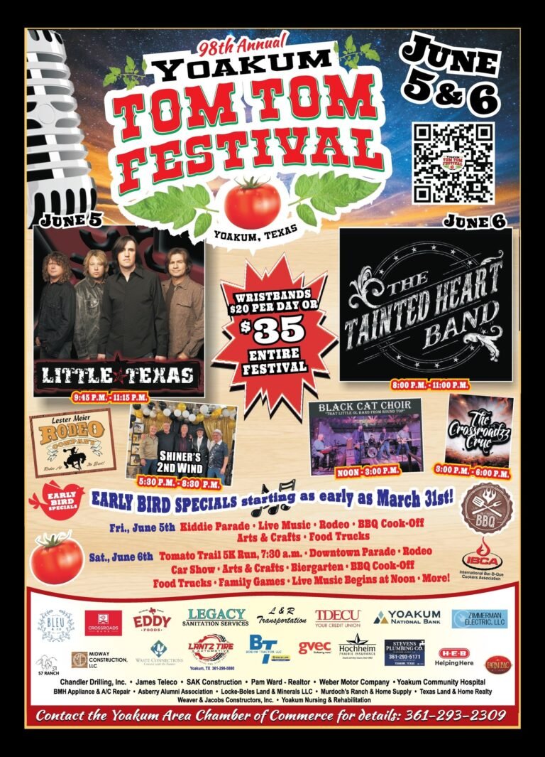 Yoakum Gears Up for the 98th Annual Tom Tom Festival