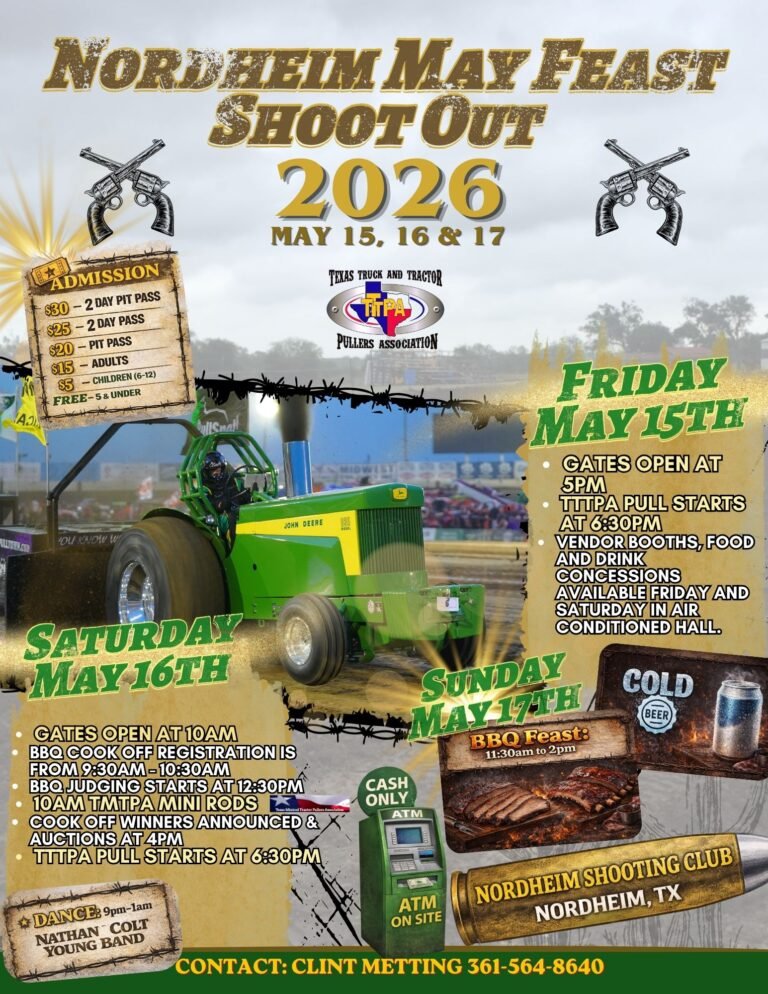 NORDHEIM MAY FEAST SHOOT OUT 2026 MAY 15, 16, 17