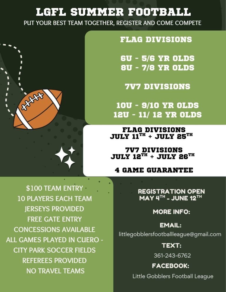 LGFL Opens Registration for 2026 Summer Football Season