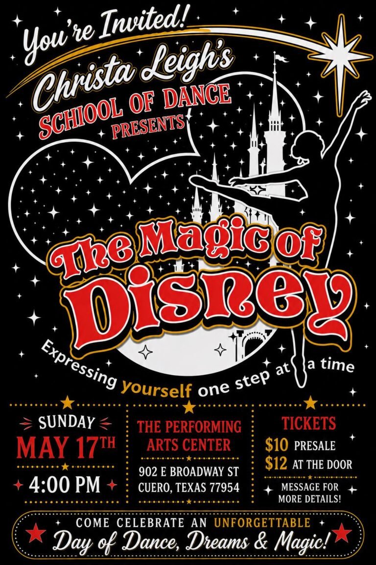 Christa Leigh’s School of Dance to Present “The Magic of Disney” on May 17