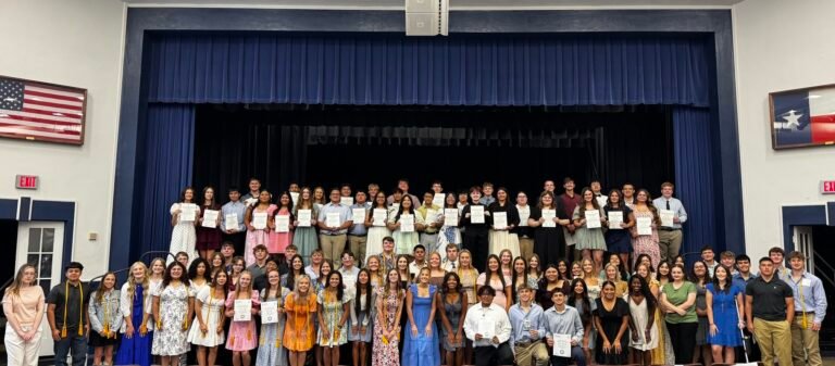 Yoakum High School National Honor Society Welcomes New Inductees, Honors Outstanding Members
