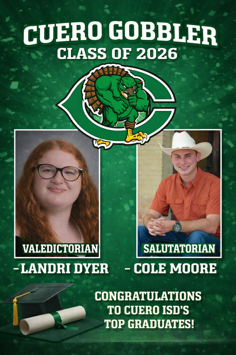 Cuero ISD Top Graduates for Class of 2026