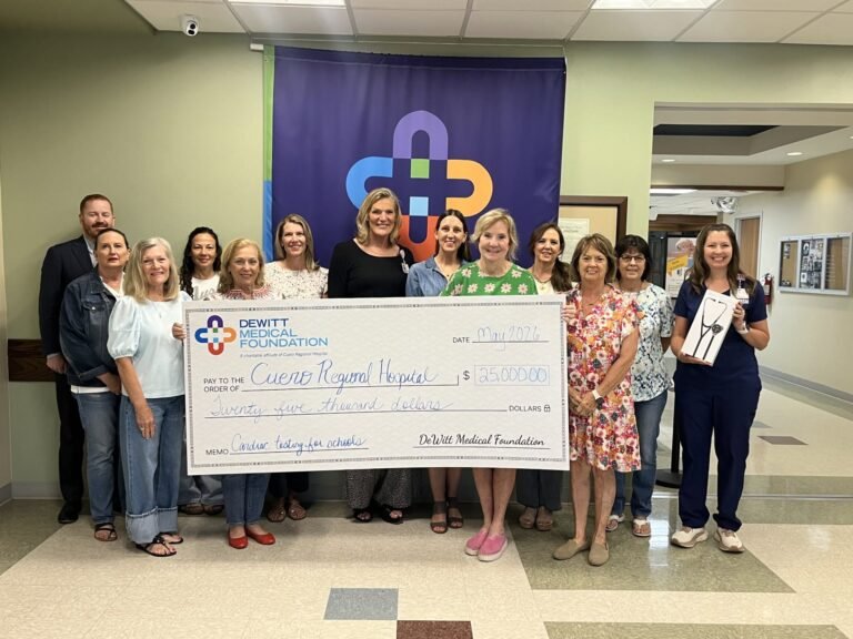DeWitt Medical Foundation Donates $25,000 to Support Free Cardiac Screenings for Local Students