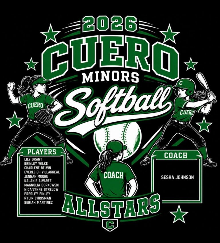 Cuero Minors Allstar Softball girls kick off their games tonight in Lockhart!!!