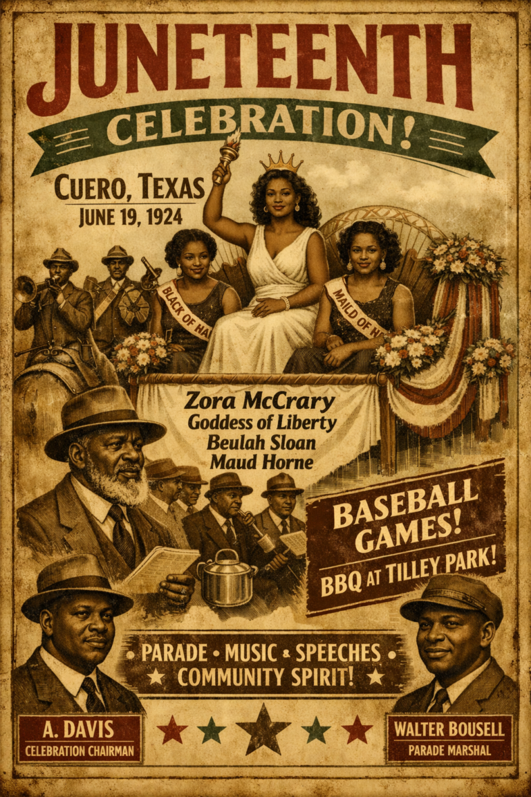 A Look Back at Juneteenth in Cuero: The 1924 Celebration That Filled the Streets with Pride
