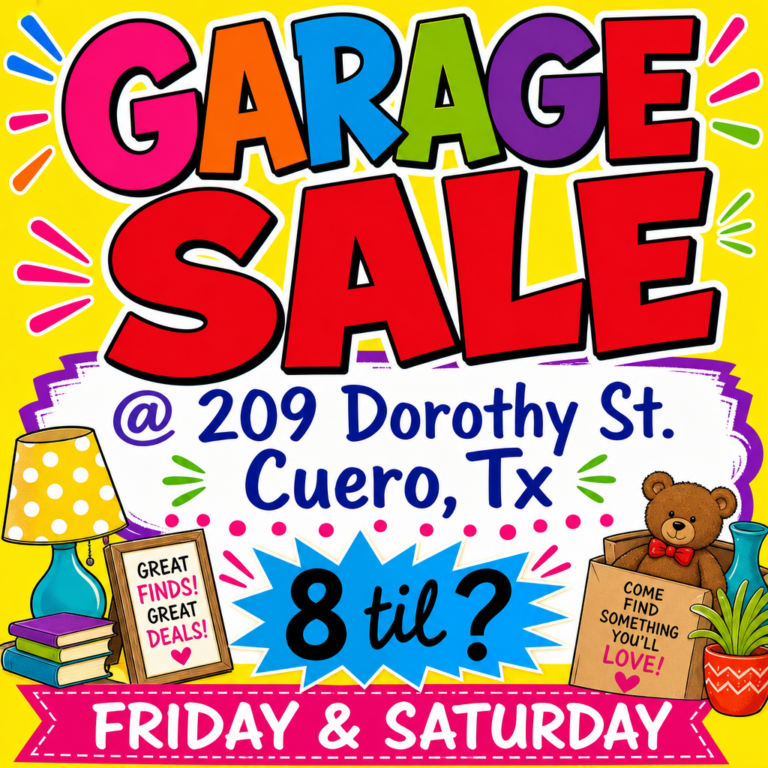 Garage Sale 209 Dorothy St.