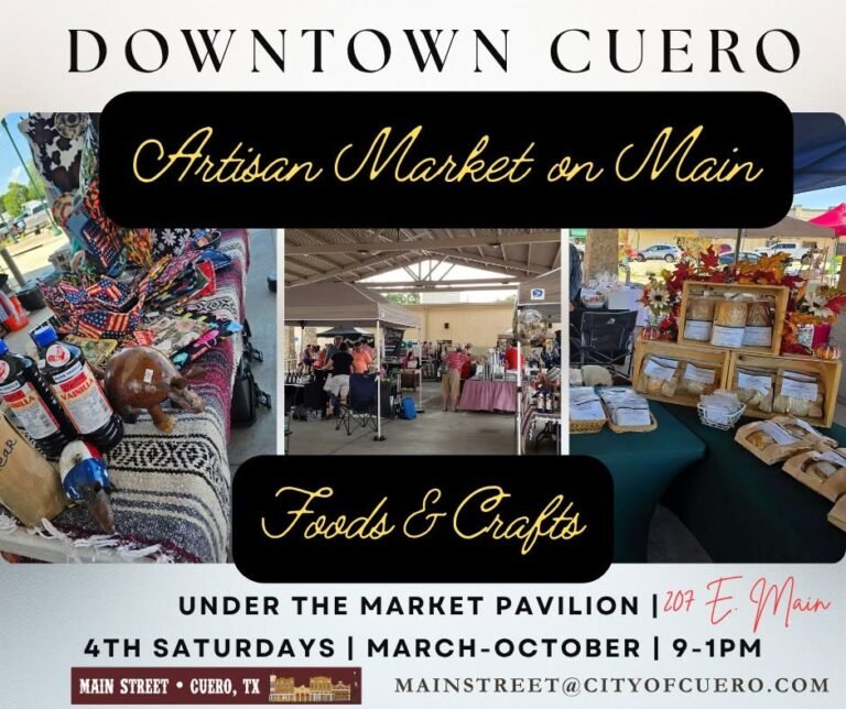 Artisan Market on Main Continues to Grow as a Downtown Cuero Tradition