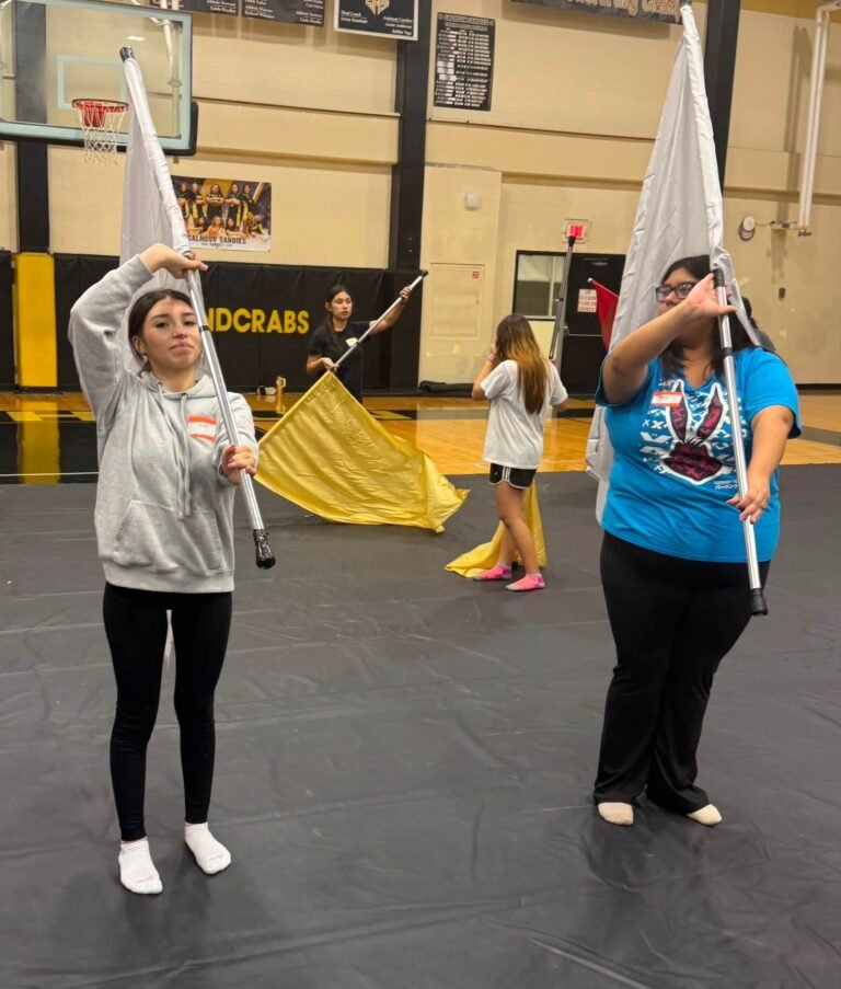Cuero Gobbler Color Guard Sharpens Skills at Summer Boot Camp