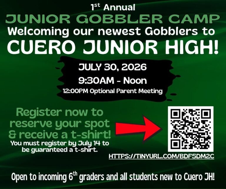 Cuero Junior High Welcomes Incoming Students at Junior Gobbler Camp