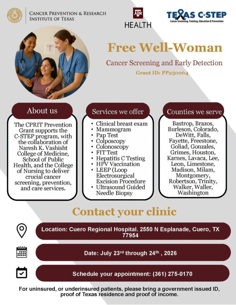Free Well‑Woman Screening Event Just One Week Away in Cuero
