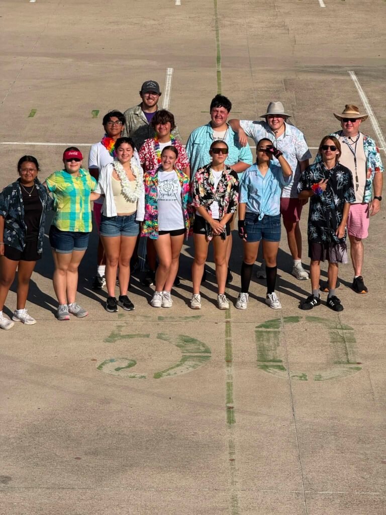 Cuero Gobbler Band Celebrates Hawaiian Day at Summer Band Camp