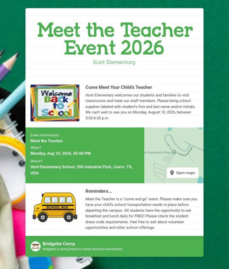 MEET THE TEACHER EVENT 2026