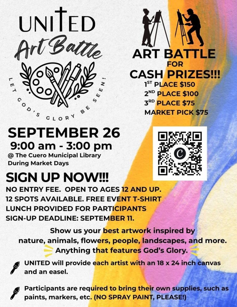 United Art Battle Offers Cash Prizes!!! Only 12 Spots left!