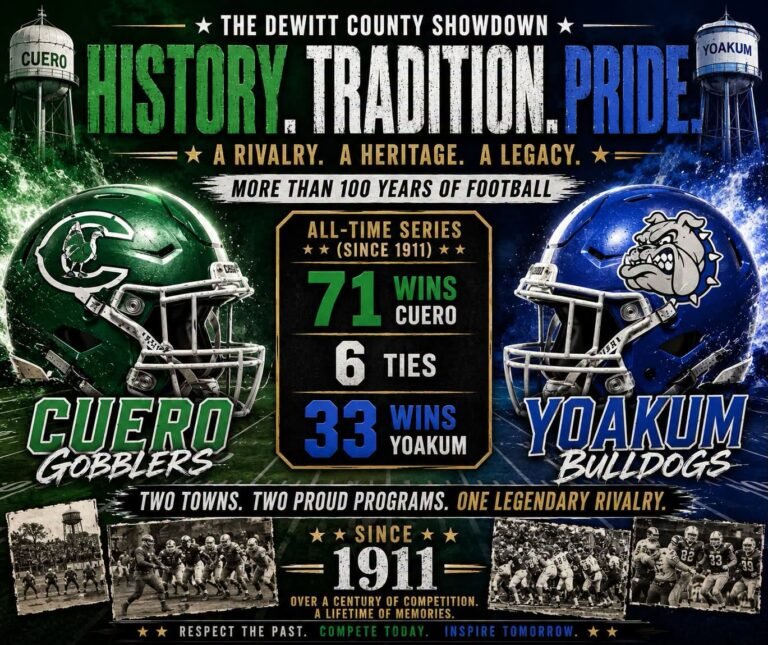The DeWitt County Showdown – Cuero Gobblers Vs Yoakum Bulldogs!!!
